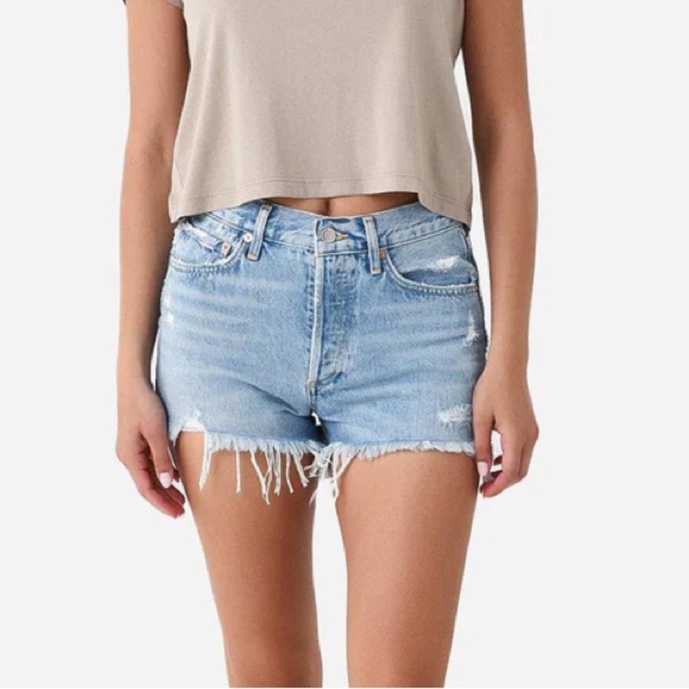 AGOLDE Parker Vintage Loose Fit Cut-Off Shorts size 32